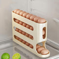 Egg Holder for Fridge, Egg container for refrigerator, Space-Saving Automatic Rolling Eggs Dispenser, 4 Tiers Fridge Egg Rack for Refrigerator Holds up to 30 pcs by Unknown