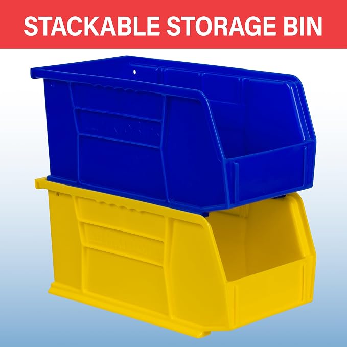 Akro-Mils 30230 AkroBins Plastic Storage Bins, 11"x5"x5", Black, 12-Pack | Space-Saving Stackable Bins for Garage, Pantry, Craft Organization - Image 5
