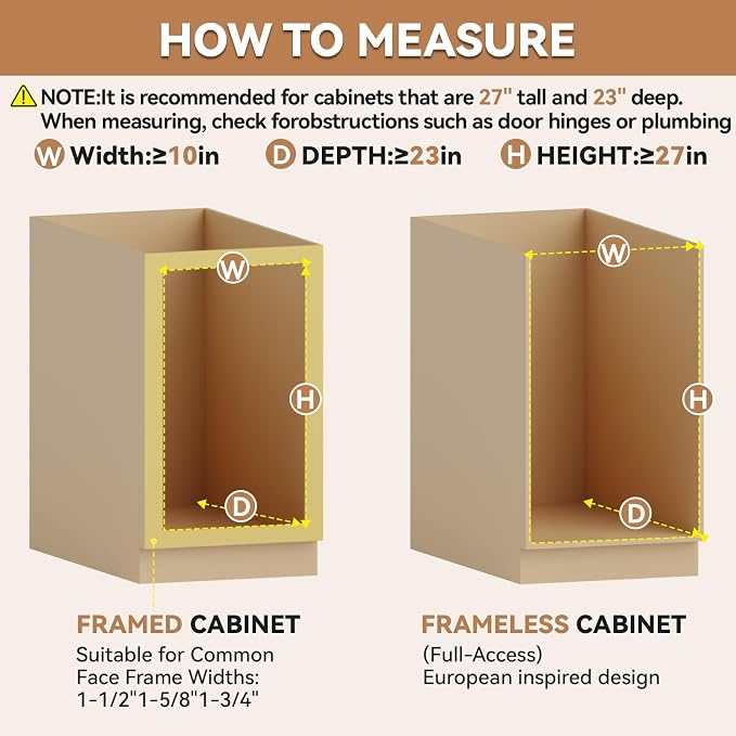 Pull Out Spice Rack Organizer for Cabinet (8" W x 22.3" D x 25.2" H), Sliding Spice Rack for Kitchen Cabinet, Wood Pull Out Cabinet Organizer for Multi-Use - Image 4