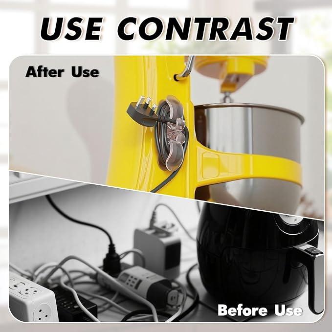 6PCS Appliance Cord Organizer,Upgraded Cord Organizer for Appliances,Wire Wrapper,Compatible with Air Fryers,Coffee Makers, Pressure Cookers, Toasters & Ovens - Image 6