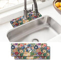 Sinkmat Absorbing Mat, 2 Pack Drying Mat Around Sink Splash Guard Behind Faucet Sinkmat For Kitchen Bathroom Island Rv 15 * 5.5 Inch (38 * 14 cm) by BathtubMat