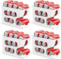 FIFO Soda Can Organizer for Pantry or Fridge, Holds 48 Cans | 4-Pack Automatic Rolling Drink Organizer for Fridge, Space-Saving Pop Can Dispenser/Holder/Storage/Container for Refrigerator by Sotfamily