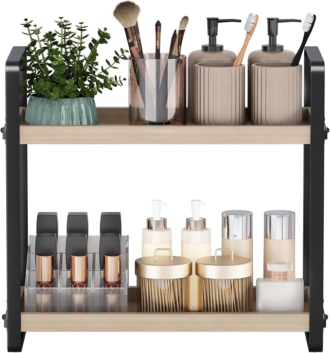 HNRLOY Bathroom Counter Organizer, Bathroom Counter Shelf, Makeup Organizer | Bathroom Countertop Organizer, Bathroom Sink Organizer, Perfume Organizer, Vanity Shelf, Bathroom Organization and Storage by Unknown