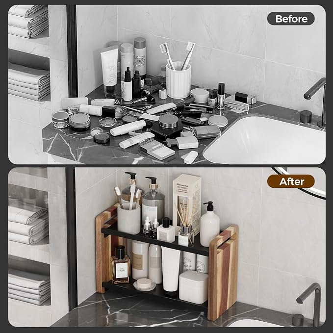 Bathroom Counter Organizer, Bathroom Sink Organizer, Vanity Shelf | Bathroom Organizers and Storage, Bathroom Countertop Organizer, Counter Shelf, Cologne Stand, Perfume Stand, Bathroom Decor - Image 4