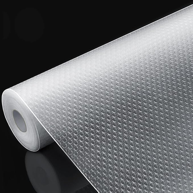 8 Pcs Refrigerator Liners Mats Washable, Refrigerator Mats Liner Waterproof Oilproof, Shinywear Fridge Liners for Shelves, Cover Pads for Freezer Glass Shelf Cupboard Cabinet Drawer (8 Clear) - Image 3