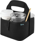 Beautyflier Reusable Insulated Coffee Cup Carrier, Portable Drink Holder with Handle Organizer Tote Bag for Hot & Cold Drinks by Beautyflier