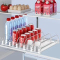 IBORING Drink Organizer for Fridge,Holds up to 25 Cans | Self Pushing Fridge Drink Organizer,Automatic Drink Dispenser for Fridge,Idea for fridge organizers and storage by IBORING