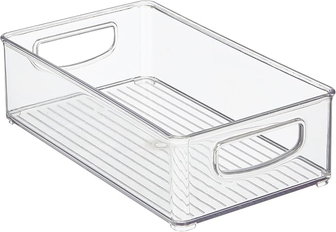 iDesign Stackable Pantry Bin with Handles, Set of 4, Clear | Kitchen Storage, Made in USA - Image 10