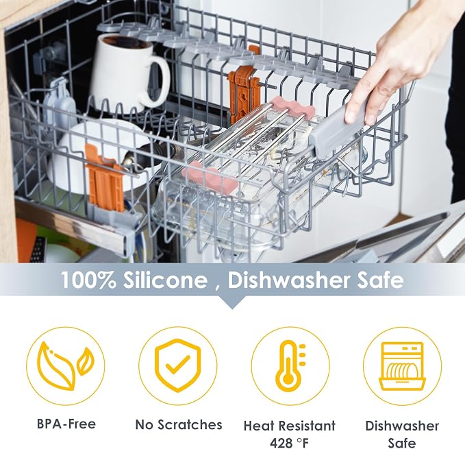 Tomorotec Adjustable Over-The-Sink Kitchen Rack, BPA-Free, Pink | Holds 16.5 Lbs; For Dishcloths, Sponges, and Brushes - Heat-Resistant Stainless Steel with Slim, Expandable Design - Image 5