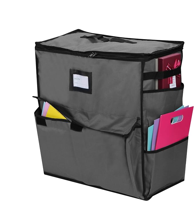 Unique Holiday Storage Organizer Gift Bag and Wrapping Accessories (Gray) - Image 2