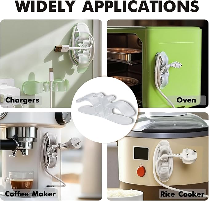 6PCS Appliance Cord Organizer,Upgraded Cord Organizer for Appliances,Wire Wrapper,Compatible with Air Fryers,Coffee Makers, Pressure Cookers, Toasters & Ovens - Image 7