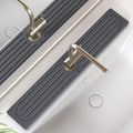 Faucet Mat for Kitchen Sink, Water Absorbent Kitchen Faucet Mat, Durable Sink Splash Guard with Raised Feet, Diatomite Fast Drying Kitchen Sink Faucet Mat, Bathroom Stone Drying Tray for Counter by Unknown
