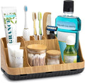 GFWARE Bathroom Organizers and Storage - Detachable 7 Slots Kids Electric Toothbrush and Toothpaste Holde Drainage for Bathroom Accessories Organization Counter Vanity Storage by GFWARE