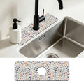 Kitchen Faucet Mat Watercolor Multicolor Botanical Plants Sink Splash Guard Behind Faucet Draining Mat Kitchen Accessories Non-slip Easy to Clean for Bathroom & Kitchen 15"X5.5" by Unknown