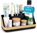 GFWARE Gold Toothbrush Holders for Bathrooms Countertop Organizer - Detachable 7 Slots Electric Toothbrush and Toothpaste Holder, Kids Organization and Storage, Restroom Accessories Vanity Stuff by GFWARE