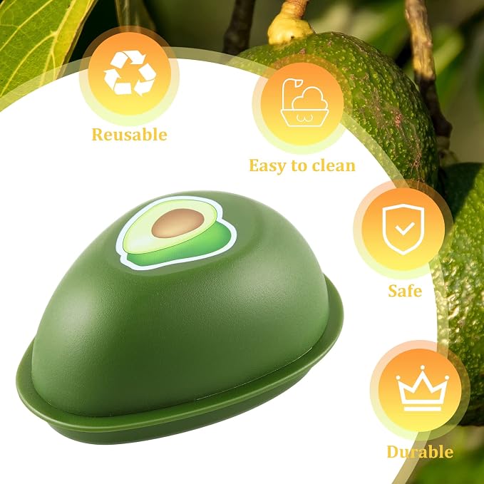 Avocado Storage Containers, Reusable Avocado Keeper for Fridge, Individual Avocado Saver Holder Organizer for Refrigerator to Keep Avocado Fresh - Image 2