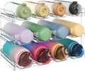 Lifewit Stackable Water Bottle Organizer for Cabinet, Plastic Bottle Holder Fits Bottles/Tumblers up to 3.8" Diameter for Pantry/Countertop, 3 Tier Holds 12 Bottles 41 x 20 x 24 cm/16" x 8" x 9.5" by Lifewit