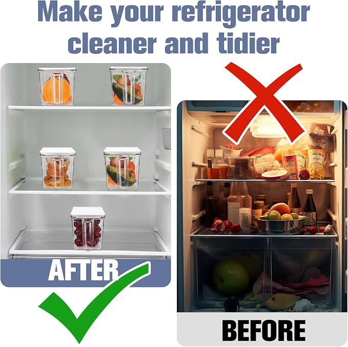 1 Set Ice Storage Bin for Freezer,12.4 x 3.94 x 3.94 Inches | Plastic Ice Container with Flexible Scoop Lid and Handle for Home Office Fridge Storage - Image 6