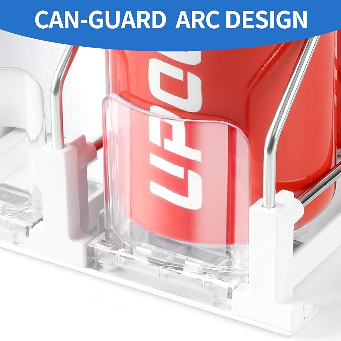 Drink Organizer for Fridge,Soda Can Organizer,Drink Dispenser for Fridge,Refrigerator Organizers and Storage Water Bottle Organizer,Holds up to 15 Cans,3 Row - Image 6