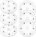 6PCS Small Lazy Susan 6 Inch, Transparent Acrylic Turntable for Cabinet Organization, 360 Degree Rotating Spice Rack for Kitchen, Fridge, Pantry & Bathroom Vanity by Oungy