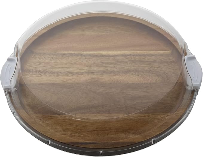 FARBERWARE Build-a-Board Cutting Board with Single Compartment and Clear Locking Lid for Charcuterie, Snacks, and More, Acacia - Image 5