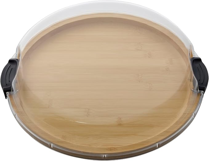 FARBERWARE Build-a-Board Cutting Board with Single Compartment and Clear Locking Lid for Charcuterie, Snacks, and More, Bamboo - Image 5