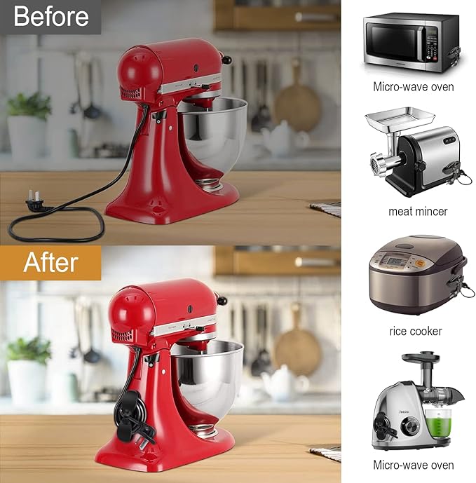 Cord Organizer for Appliances, Upgraded Kitchen Cord Organizer, Cord Keeper Cord Wrapper Cord Holder Cord Winder for Appliances Air Fryer, Coffee Maker, Blender, Pressure Cooker, Toaster - Image 5