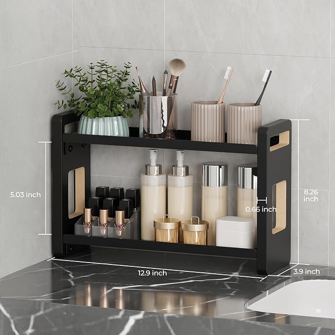 Bathroom Counter Organizer, Bathroom Sink Organizer, Vanity Shelf | Bathroom Organizers and Storage, Bathroom Countertop Organizer, Counter Shelf, Cologne Stand, Perfume Stand, Bathroom Decor - Image 3