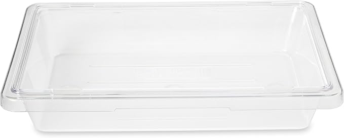 Rubbermaid Commercial Products Polycarbonate Food Storage Box/Tote, 2 Gallon, Clear, for Restaurant/Kitchen/Cafeteria - Image 2