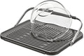 OXO Good Grips Compact Drying Rack with Dish Rest, Aluminum Folding Dish Drying Rack for Glassware and Cookware, Drain Board with Non-Slip Feet for Countertop or Kitchen Sink by Unknown