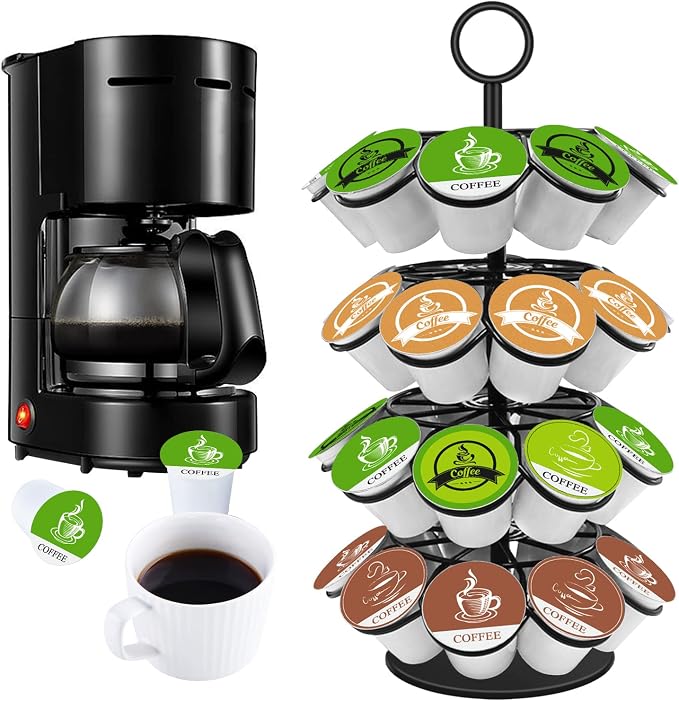 KIMIUP Coffee Pod Holder, K Cup Organizer Compatible with K-Cups(36 Pods) | Kitchen Detachable Coffee Pod Organizer for Countertop, Spins 360-Degrees - Image 7