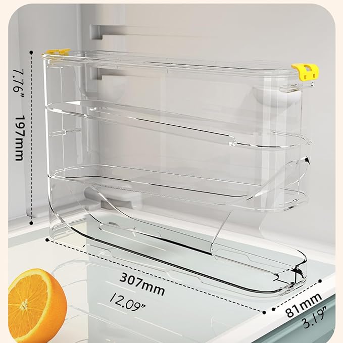 Egg Container for Refrigerator Clear Stackable Egg Holder for Kitchen Storage and Organization (Transparent, 3 Tier) - Image 5
