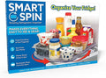 Ontel Smart Spin Rotating Refrigerator Organizer - Use This Lazy Susan as a Rotating Spice Rack, Condiment Organizer, Cabinet Organizer or for Kitchen, Panty or Fridge Organization and Storage, Clear by Ontel