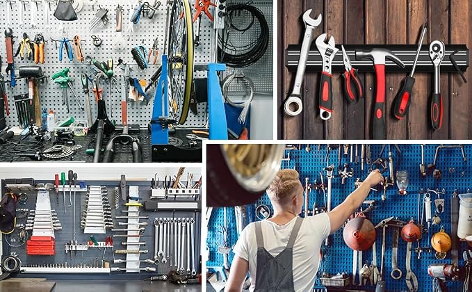 Magnetic Knife Strips(15 Inch X Set Of 2) Magnetic Knife Storage Strip, Knife Holder, Knife Rack, Knife Strip, Kitchen Utensil Holder, Tool Holder, Multipurpose Magnetic Knife Rack - Image 5