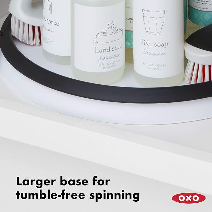OXO Good Grips Lazy Susan Turntable, 16-Inch | White | Pack of 2 - Image 3