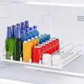 Dayacoco Drink Organizer,Soda Drink Dispenser For Fridge,Fridge Can Drink Organizer,12oz 16oz 20oz-Soda Automatic Dispenser For Fridge And Adjustable Width-Holds Up To 30 Cans,6 Rows by Dayacoco
