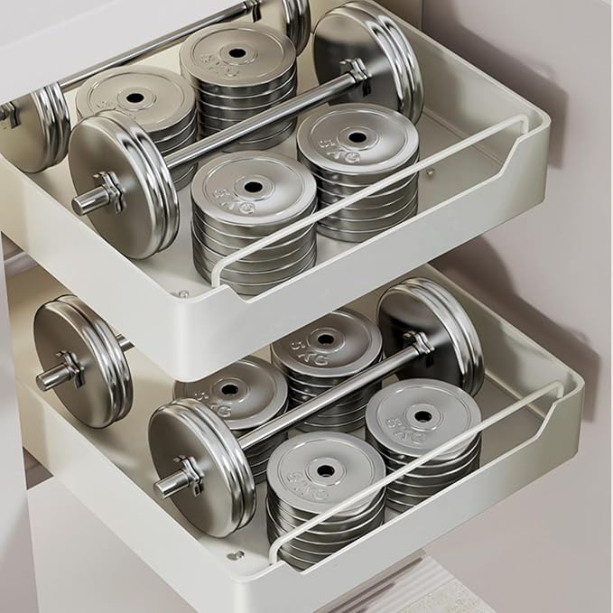 Garvee 15.7'' Pull Out Cabinet Organizer Fixed with Adhesive Durable Film,Sliding Drawers for Cabinets,No Drilling Required-Stainless Steel Material,Can Be Used for Cabinets, Bathroom Sinks - Image 6