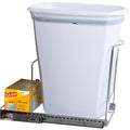 HOLDN’ STORAGE Pull-Out Trash Can for Under-Cabinet, 10 Gal / 40 qt | Heavy-Duty Chrome, Smooth Slide with Trash Bag Storage, Fits 11" Cabinet Opening (Bin Not Included) by HOLDN%E2%80%99STORAGE