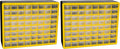 Akro-Mils 64-Drawer Plastic Drawer Storage Cabinet for Garage Organization, Bead Organizer, Building Bricks Storage, Teacher Toolbox, Makeup Organizer, 20-Inch W x 6-Inch D x 16-Inch H, 10164 Yellow by Akro-Mils