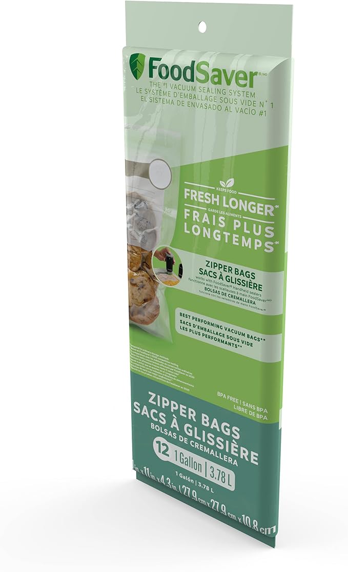 FoodSaver 1-Gallon Vacuum Zipper Bags (Pack of 48) - Image 2