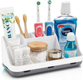 GFWARE Toothbrush Holders for Bathrooms Countertop Organizer - Kids Electric Toothbrush and Toothpaste Holder Detachable 7 Slots Tooth Brush Organization Bathroom Accessories Storage Vanity, White | Detachable Kids Electric Toothbrush and Toothpaste Ho... by GFWARE
