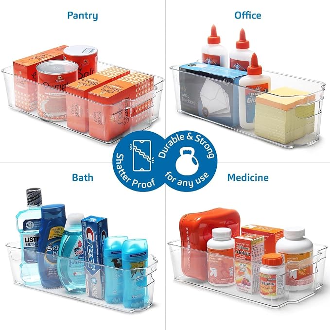 Fridge Organizer - 10 Pieces refrigerator organizer bins - Pantry Organization and Storage for Fridge & Refrigerator- BPA Free Freezer Organizer Bins - Image 4