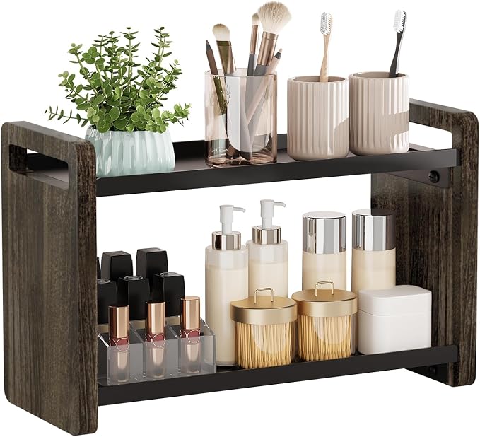 Bathroom Counter Organizer, Bathroom Sink Organizer, Vanity Shelf | Bathroom Organizers and Storage, Bathroom Countertop Organizer, Counter Shelf, Cologne Stand, Perfume Stand, Bathroom Decor by UJQSUN