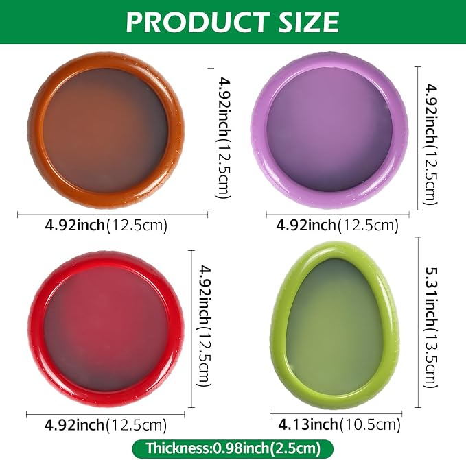 Avocado Saver and onion storage - Set of 4 Preventing Food Flavor Skewering Reusable Storage Containers for Fridge -Ideal for Garlic, Onions, Lemons, and Potatoes - Image 3