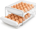Egg Holder for Fridge, 40-Egg Refrigerator Organizer with Drawers | Egg Storage for Refrigerator, Clear Egg Container, 2-Tier Egg Tray for Fridge, Stackable Lid, BPA-free PET and PP, Hand Wash. by zagtag