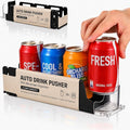 Baluue Drink Organizer for Fridge, Mini Automatic Soda Can Dispenser, Pusher Glide Self-Pushing Drink Holder for Pantry Beverage Cans Refrigerator Storage, Single Row by Baluue