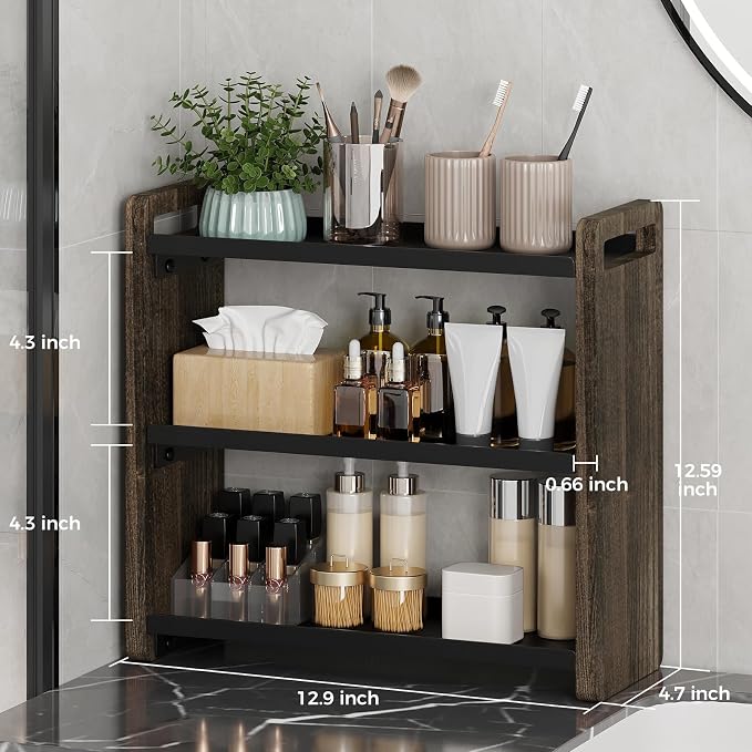 Bathroom Counter Organizer, Bathroom Sink Organizer, Vanity Shelf | Bathroom Organizers and Storage, Bathroom Countertop Organizer, Counter Shelf, Cologne Stand, Perfume Stand, Bathroom Decor - Image 3