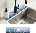 Kitchen Faucet Mat Beautiful Flowers Butterfly Sink Splash Guard Behind Faucet Draining Mat Kitchen Accessories Non-slip Easy to Clean for Bathroom & Kitchen 24"X5.5" by Unknown