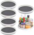 Set of 6, 12 Inch Non-Skid Lazy Susan Turntable, Lazy Susan Organizer for Cabinet, Pantry Organization, Kitchen Storage, Bathroom Sink Cabinet, Refrigerator, Countertop, Spice Rack (6 Pack 12 in) by CiWiVOKi
