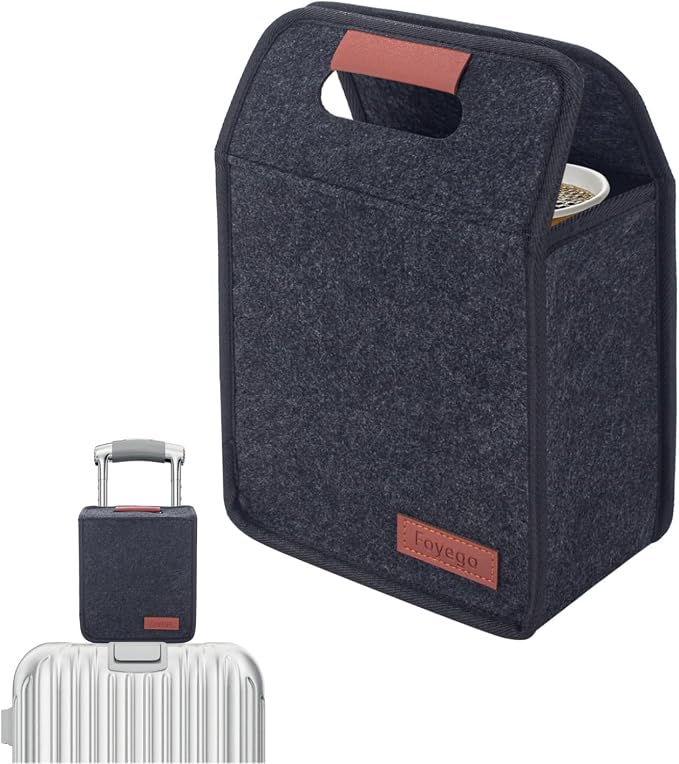 Foyego Reusable Drink Carrier with Handle, Fits 2 Cups | Removable Dividers, Family Size, Multiple Tumbler Caddy, Portable Water Bottle Holder Bag, for Delivery, Car and Travel by Foyego